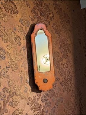 Hobby Lobby Rustic Wood Mirror Burnt Orange